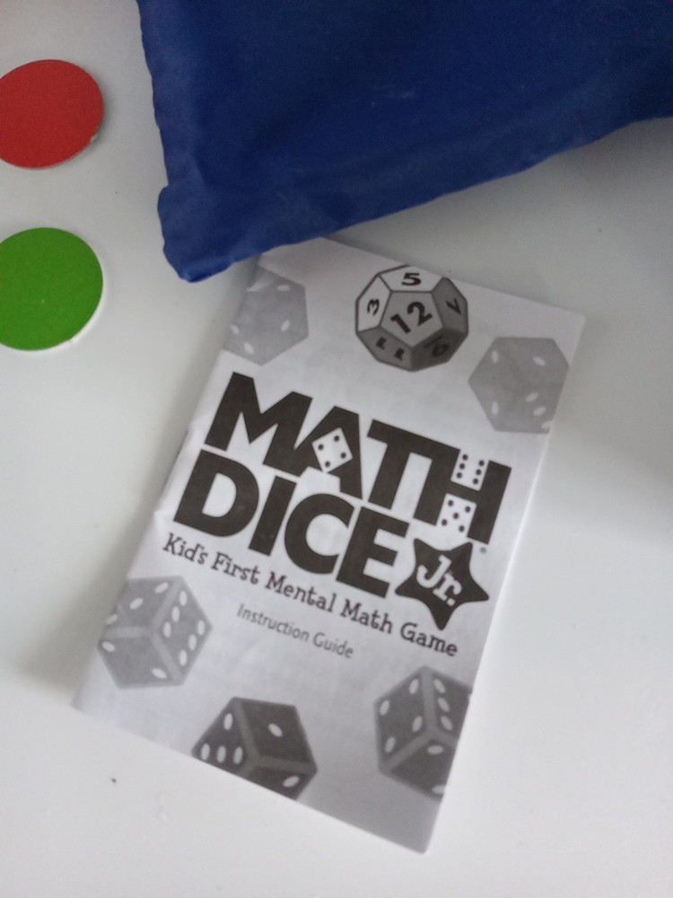 ThinkFun Math Dice Jr Game homeschool math fun learning complete EUC Age 6+