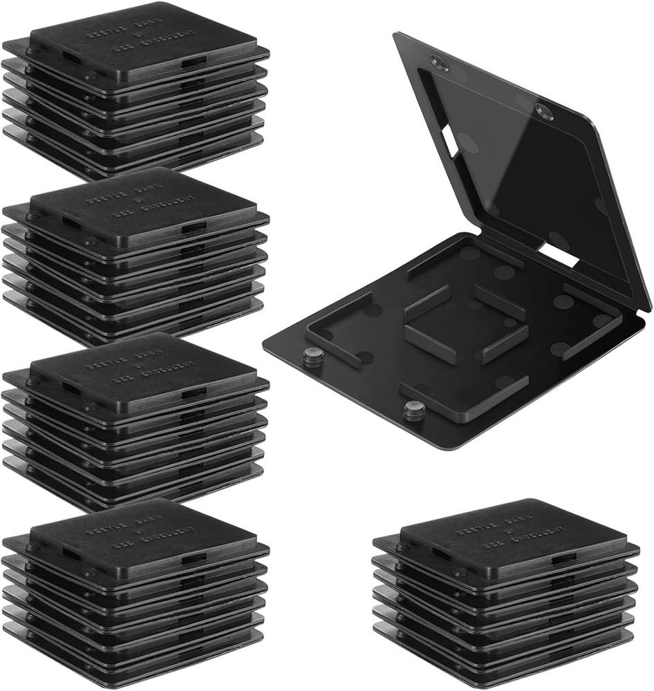 30 PCS Hive Beetle Traps for Bee Hives Reusable Black