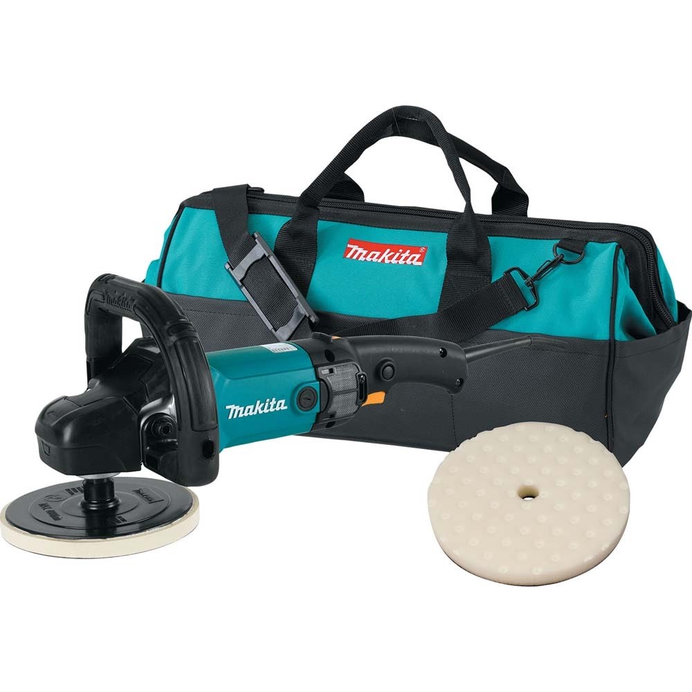 Makita 9237CX2 7" Variable Speed Polisher Kit with Accessories