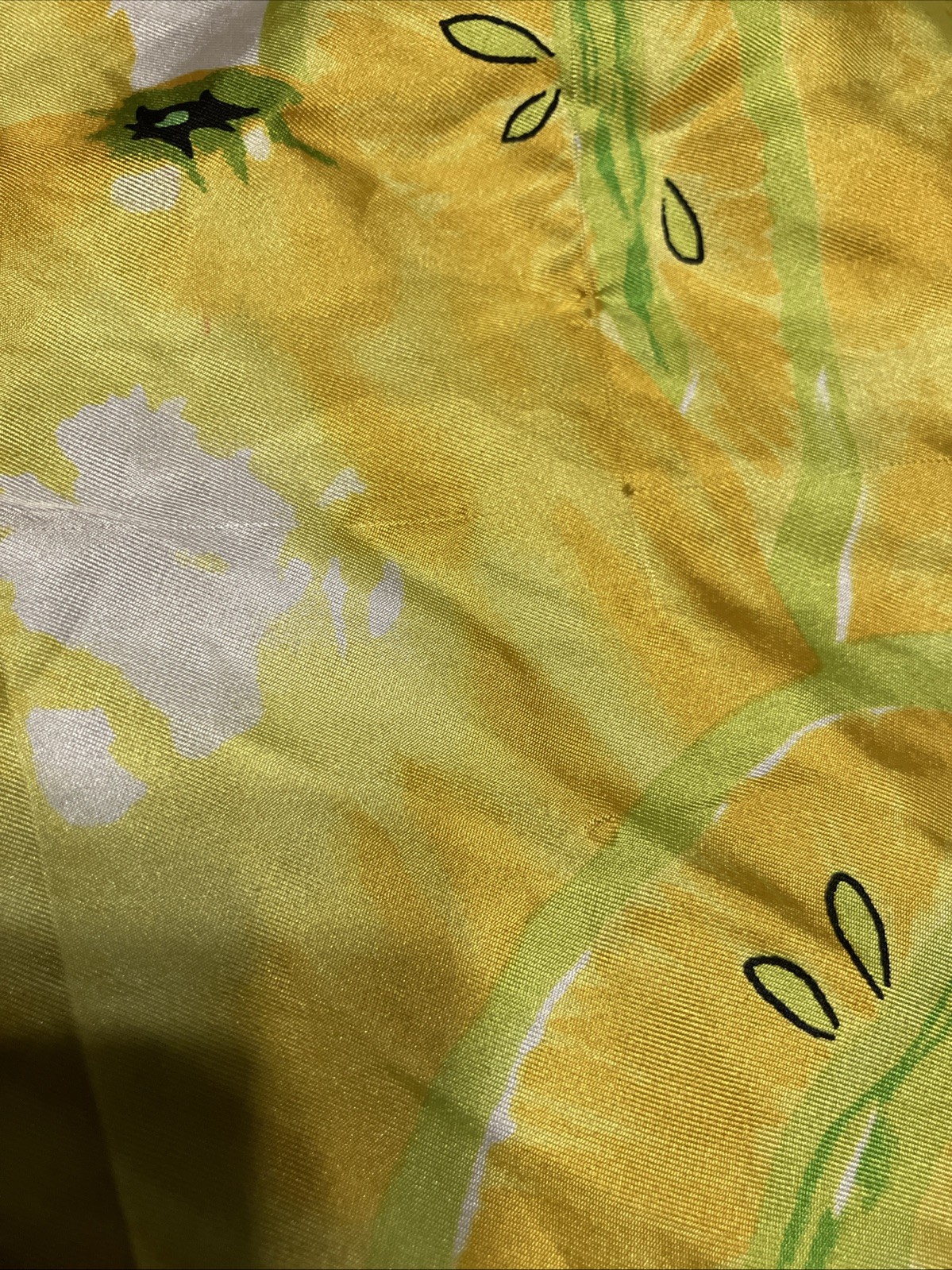 ECHO Silk Scarf LEMONS Print 21’