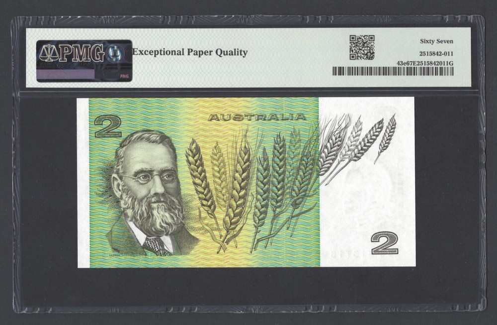 Australia 2 Dollars ND(1985) P43e Uncirculated Grade 67