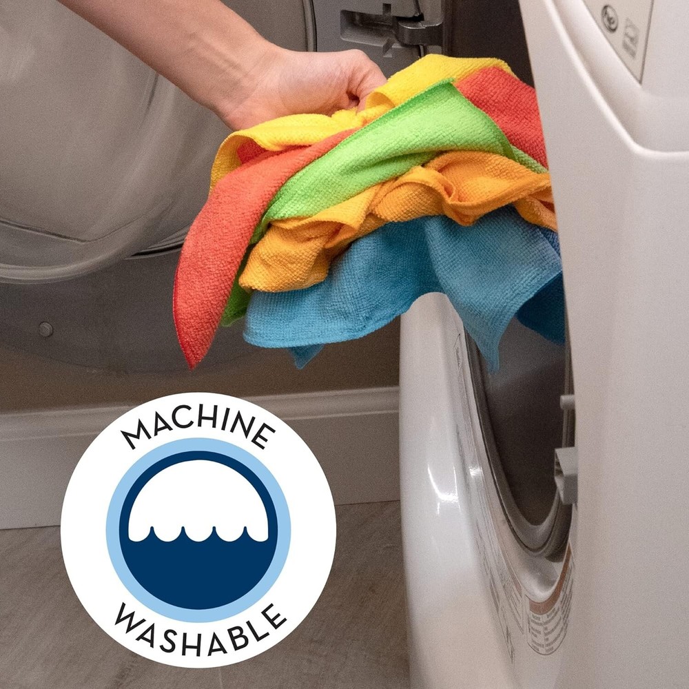 Assorted 150 Pack Microfiber Towels - Perfect for Home & Car Cleaning Needs