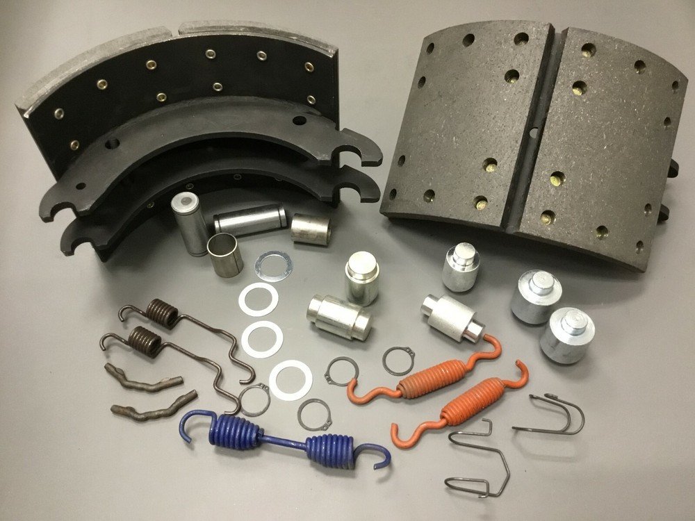 M12WM112 Lowboy Trailer Brake Shoes, with multiple-application hardware kit !