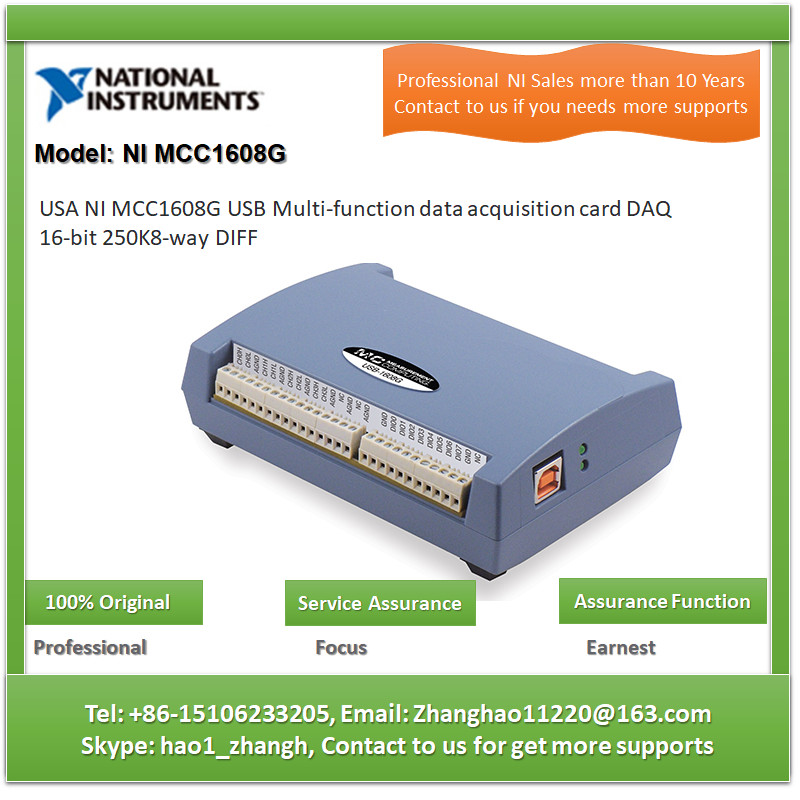 NI MCC1608G USB Multi-function data acquisition card DAQ 16-bit 250K8-way DIFF
