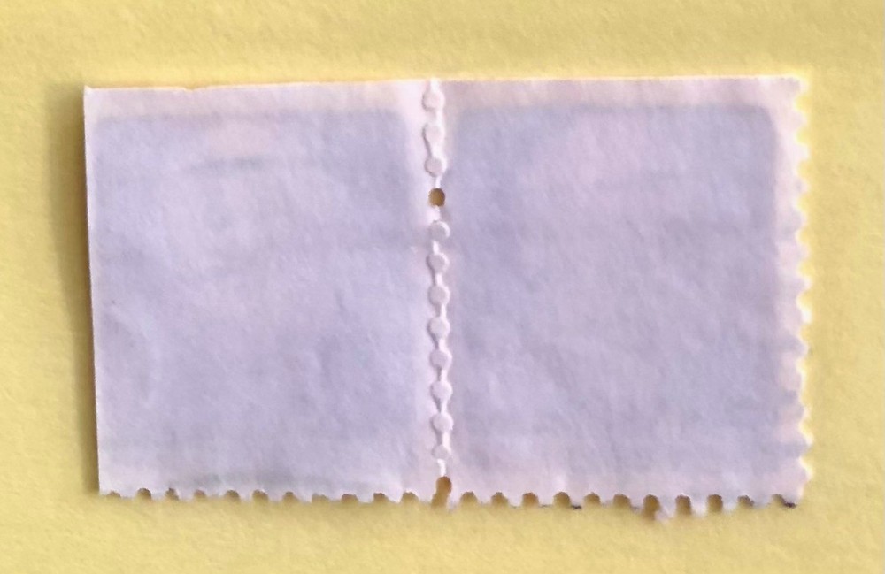 Unperforated Error US Postage 8 Cent Eisenhower Stamp Used Rare