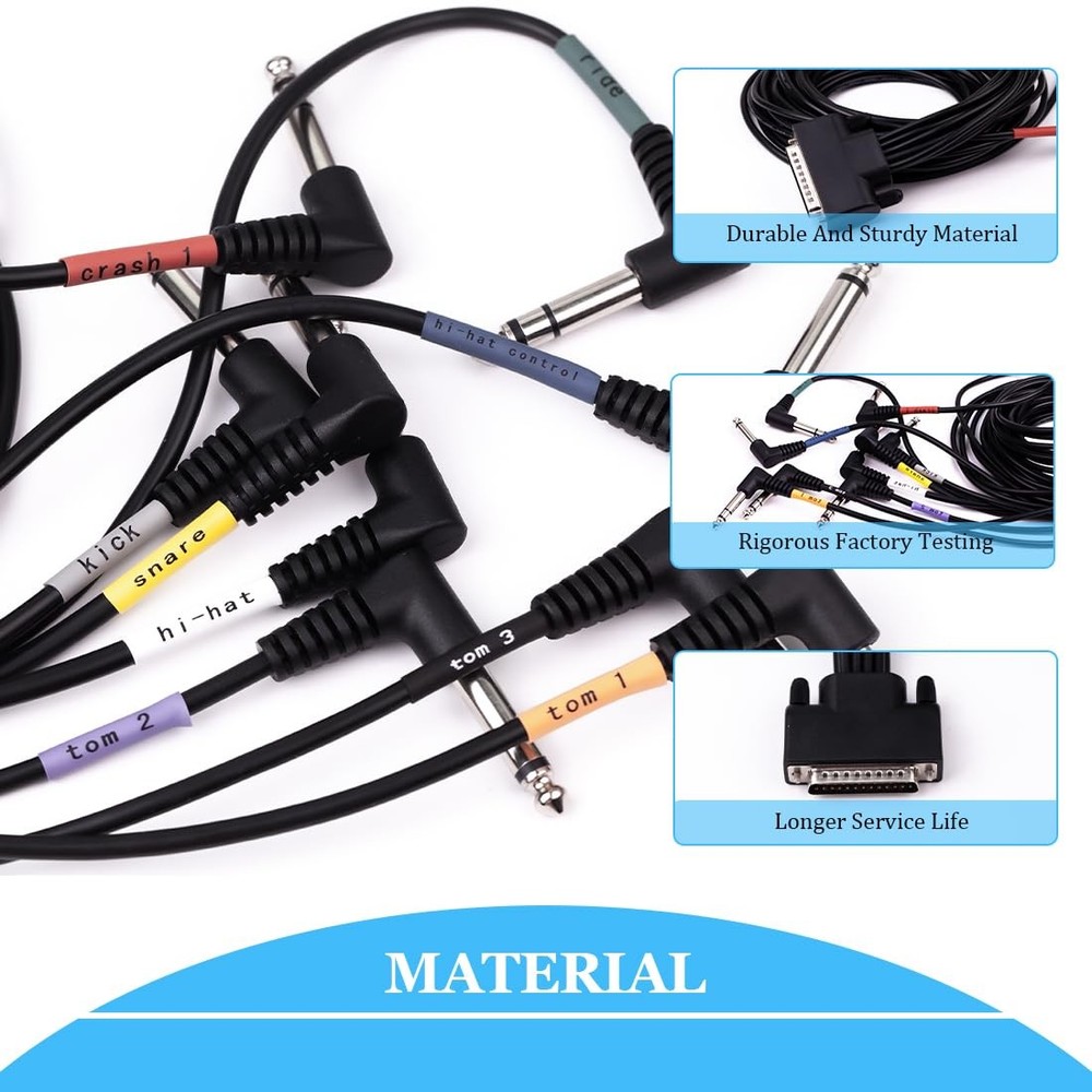 Cable Harness Snake Loom Fit for Alesis Drum Module Surge Dm7X Turbo Command ...