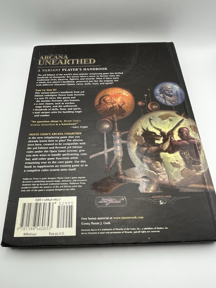 Sword & Sorcery: Arcana Unearthed (D20)