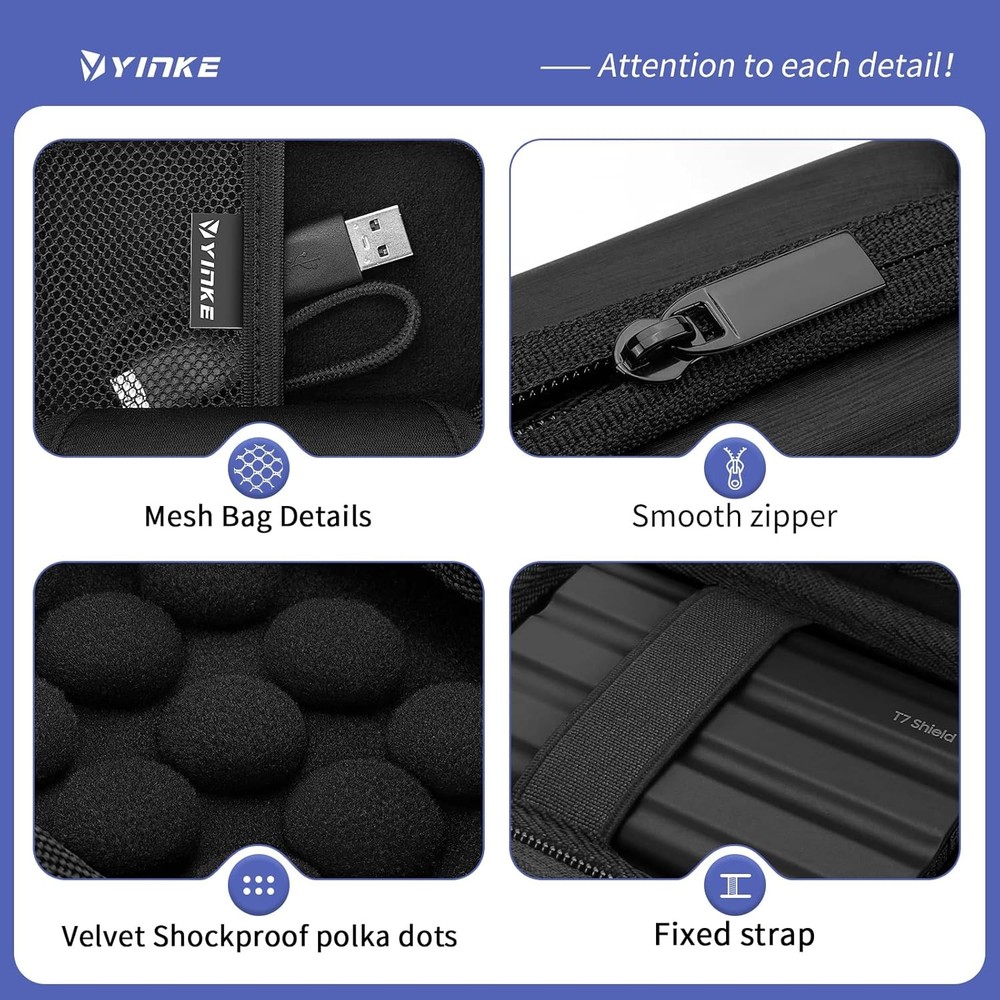 Protective Case Compatible Portable SSD Travel Storage