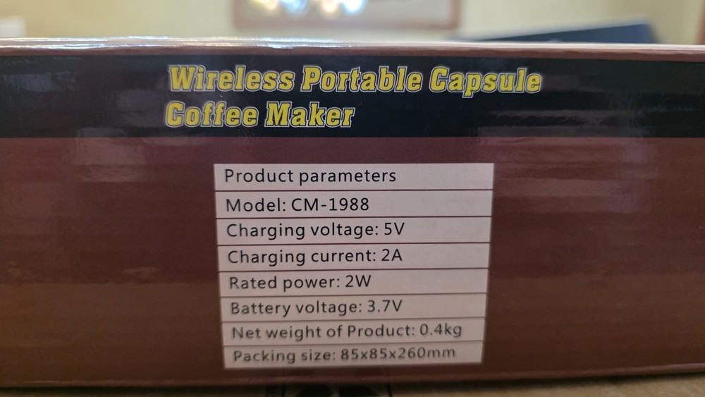 ☕ Wireless Portable Capsule Coffee Maker Travel Espresso Machine USB...