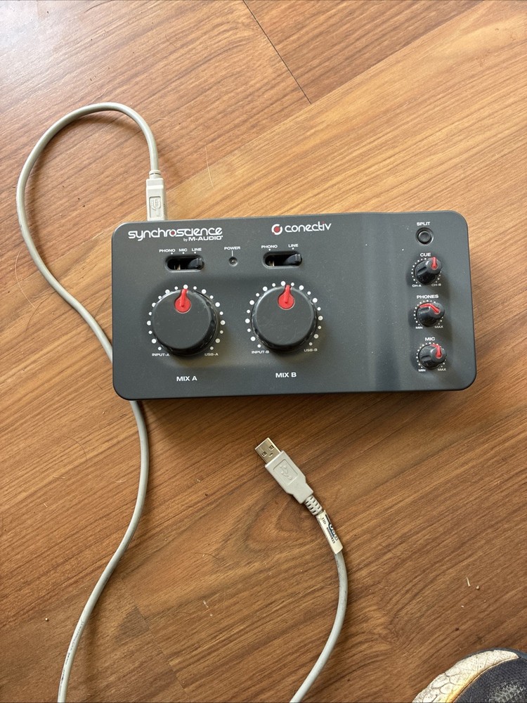 M-AUDIO CONNECTIV SYNCHROSCIENCE Digital Vinyl USB Soundcard Untested