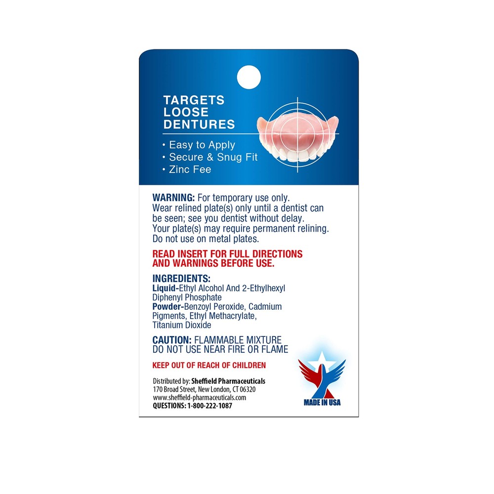 Acryline Advanced Formula Denture Reliner - Refit and Tighten Dentures/for Both