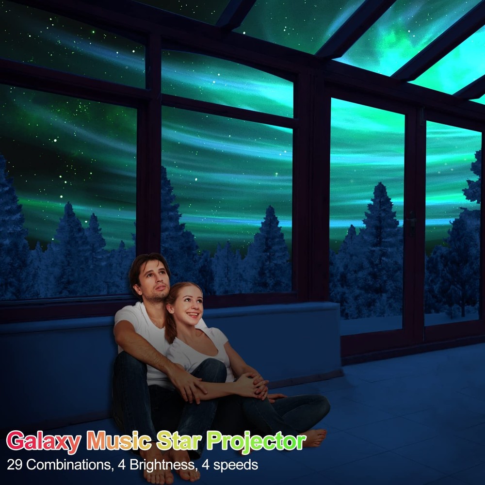 The Largest Coverage Area Galaxy Lights Projector, Star Projector, with Chang...