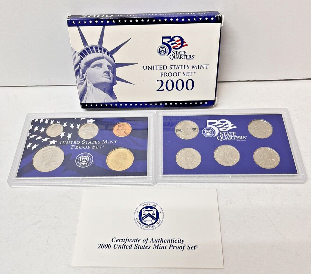 Proof Set Lot 1999 - 2000 - 2001 Consecutive Years Gift Idea Coin Collection ML