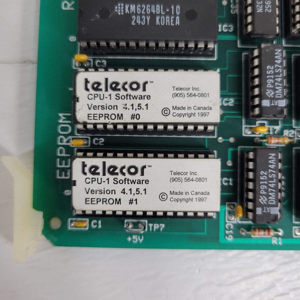 Telecor CPU-0 Rev 5 Plug In Module BCE Computer PCB Control Board