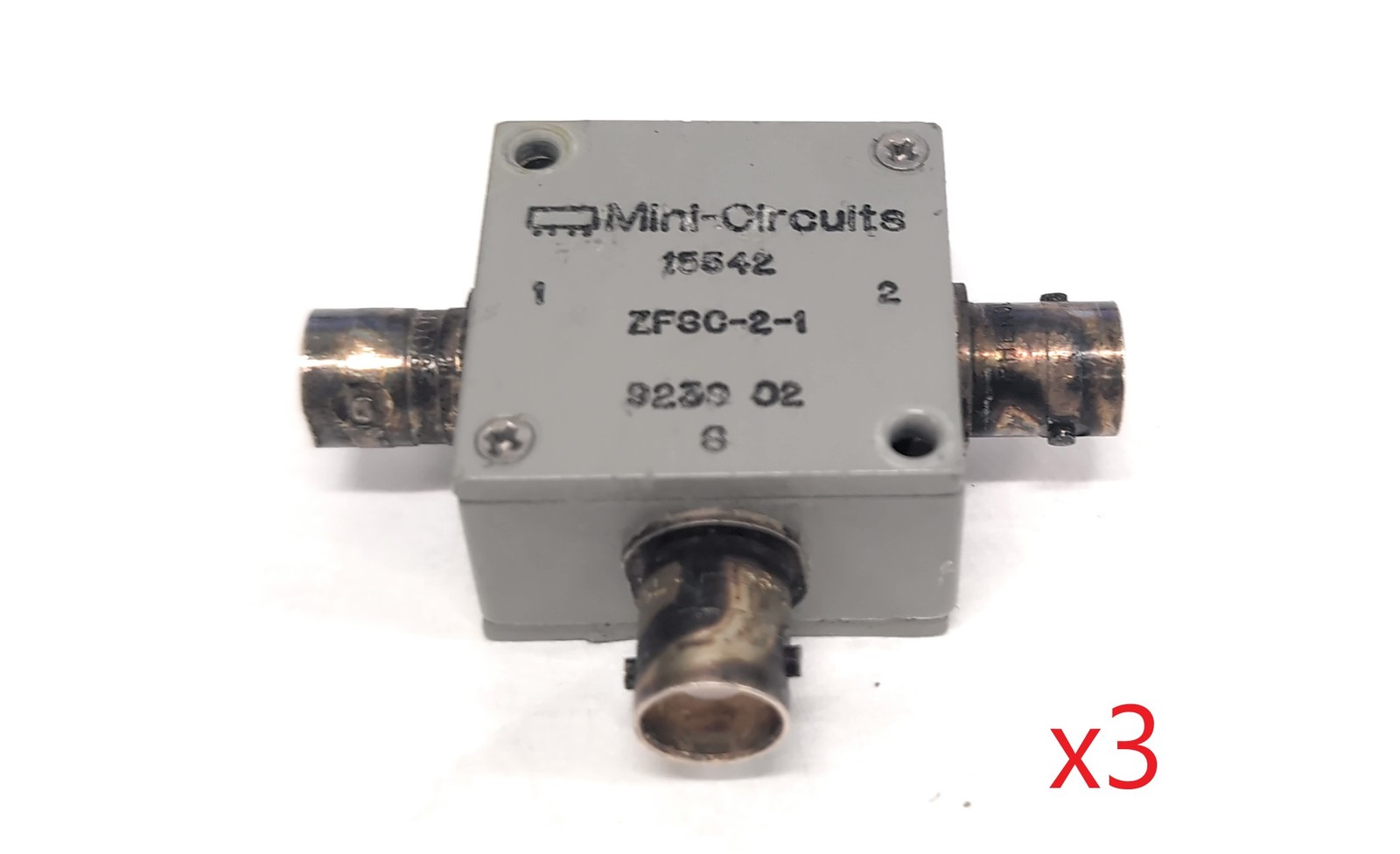Lot of 3 Mini-Circuits 5 -500 MHz 2-Way BNC Power Splitter/Combiner ZFSC-2-1