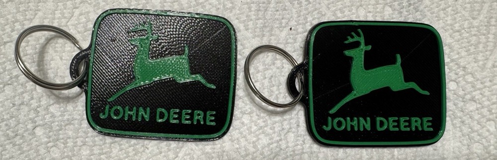 John Deere Custom 3d Printed  Key Chain's