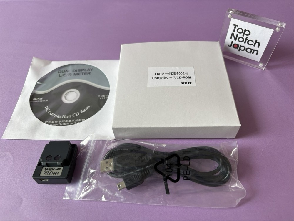 USB Conversion Case and CD-ROM for LCR Meter DE-5000 New