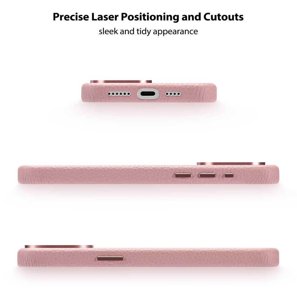 Belemay Leather Case Compatible with iPhone 13 Pro - MagSafe Compatible - Premiu