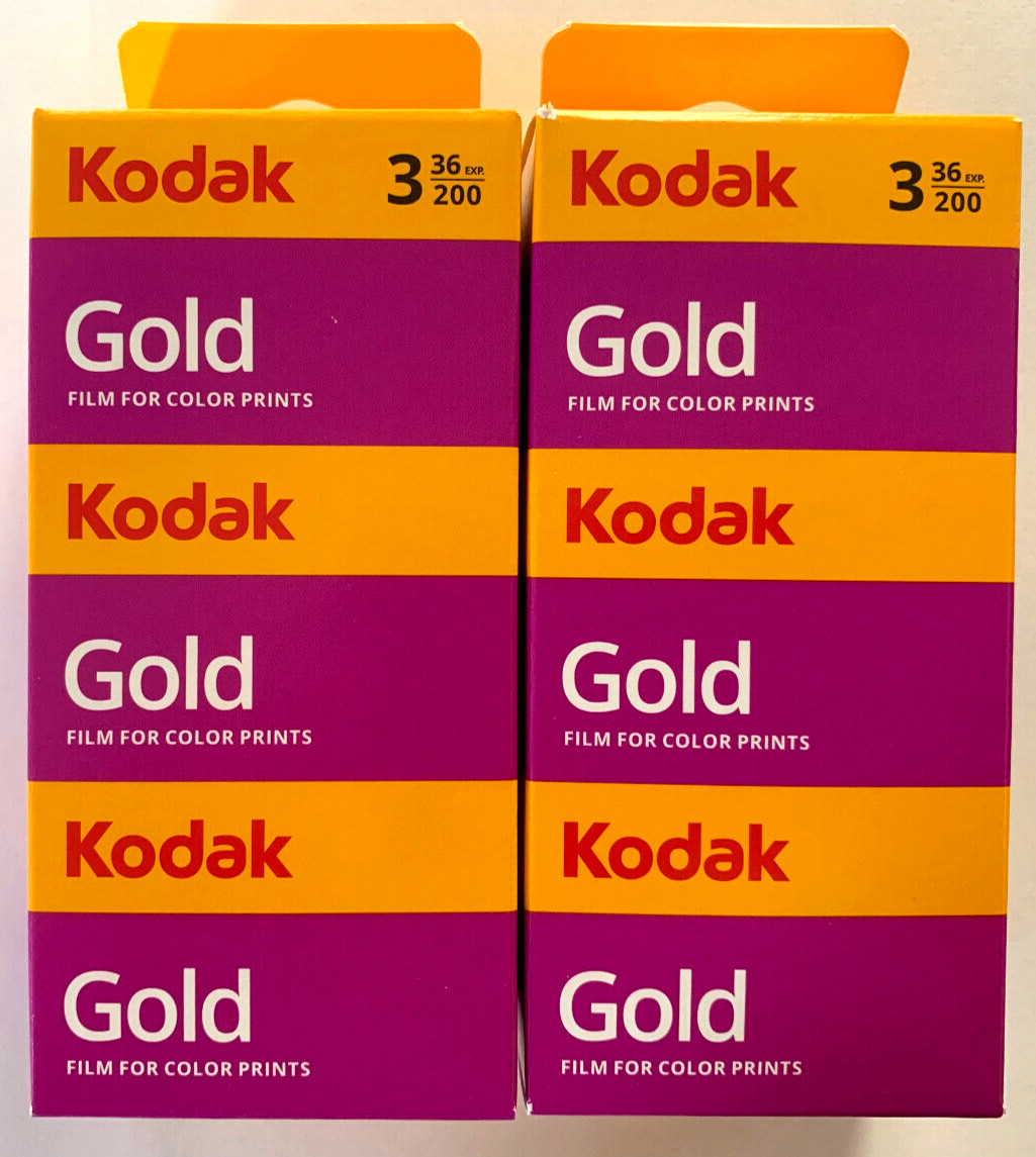 KODAK GOLD 200 ISO 35mm Color Negative Film NEW FRESH  6-Pack 36 exp per roll