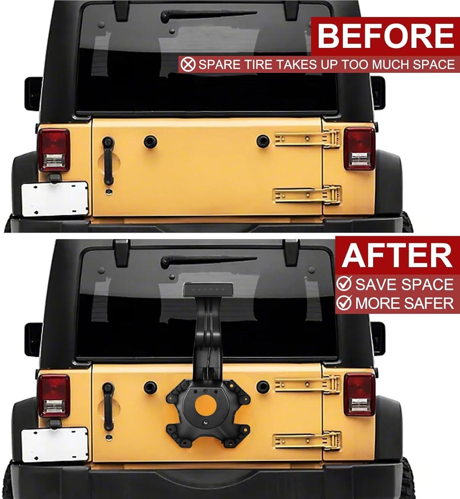 Jeep Spare Tire Mount Brake Light Bracket Kit