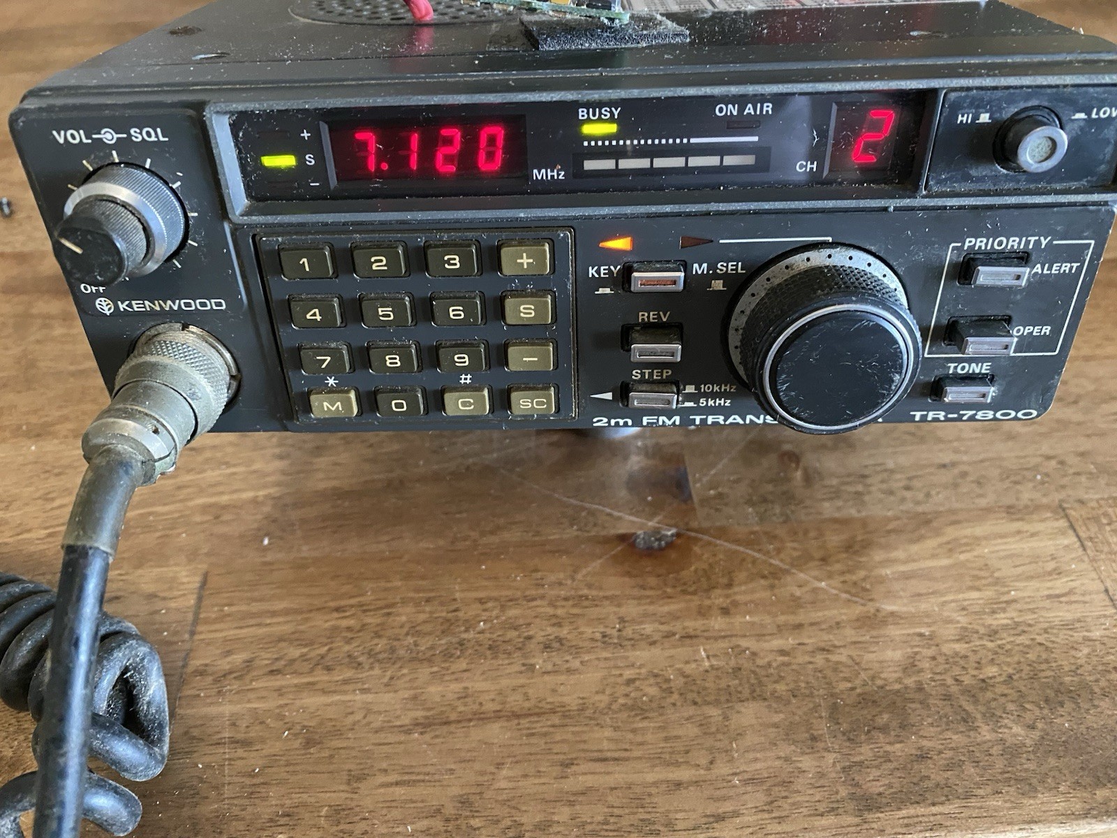 Kenwood TR-7800 2 Meter FM Transceiver Radio Original Microphone - Working