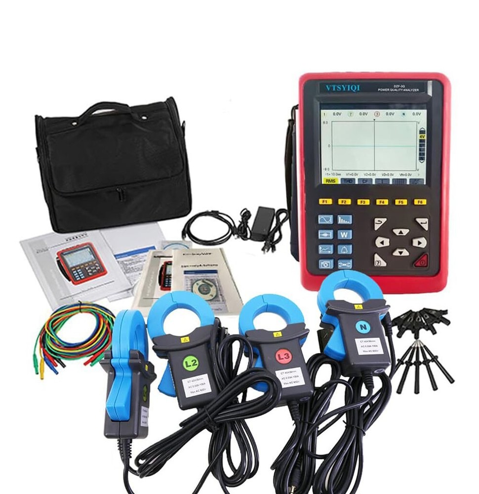 Three Phase Power Quality Analyzer with Current Range 1.0A~1000A  CT Size Ф68mm