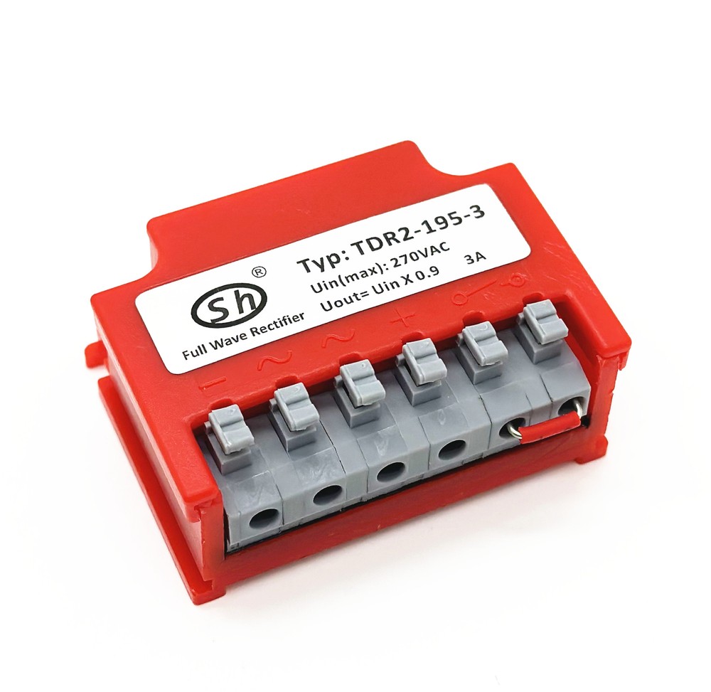 Typ TDR2-195-3 Full Wave brake Rectifier module AC270V Uout=Uin*0.9 3A