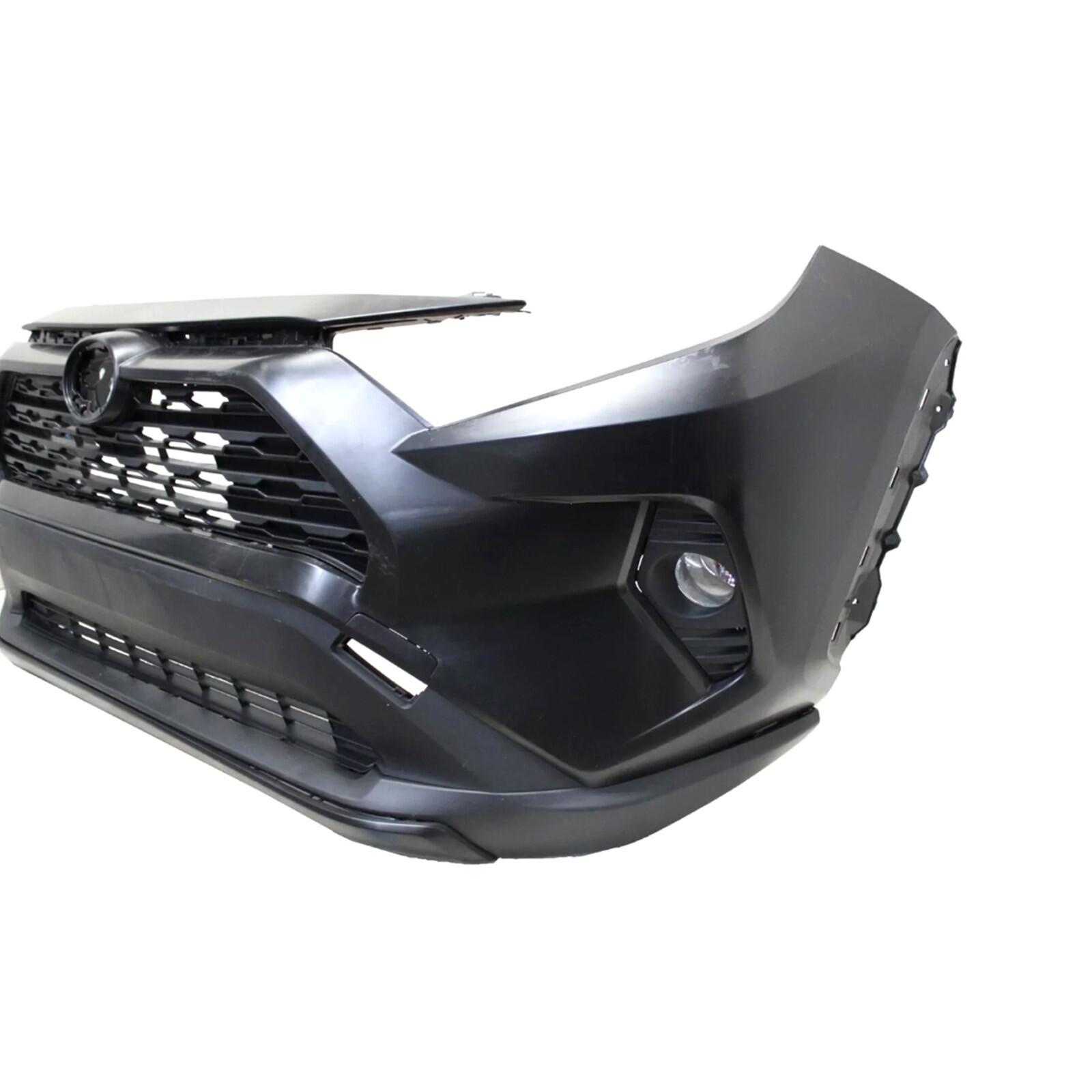 Complete Front Bumper Grille with Fog Lights Kit For 2019 - 2022 Toyota RAV4