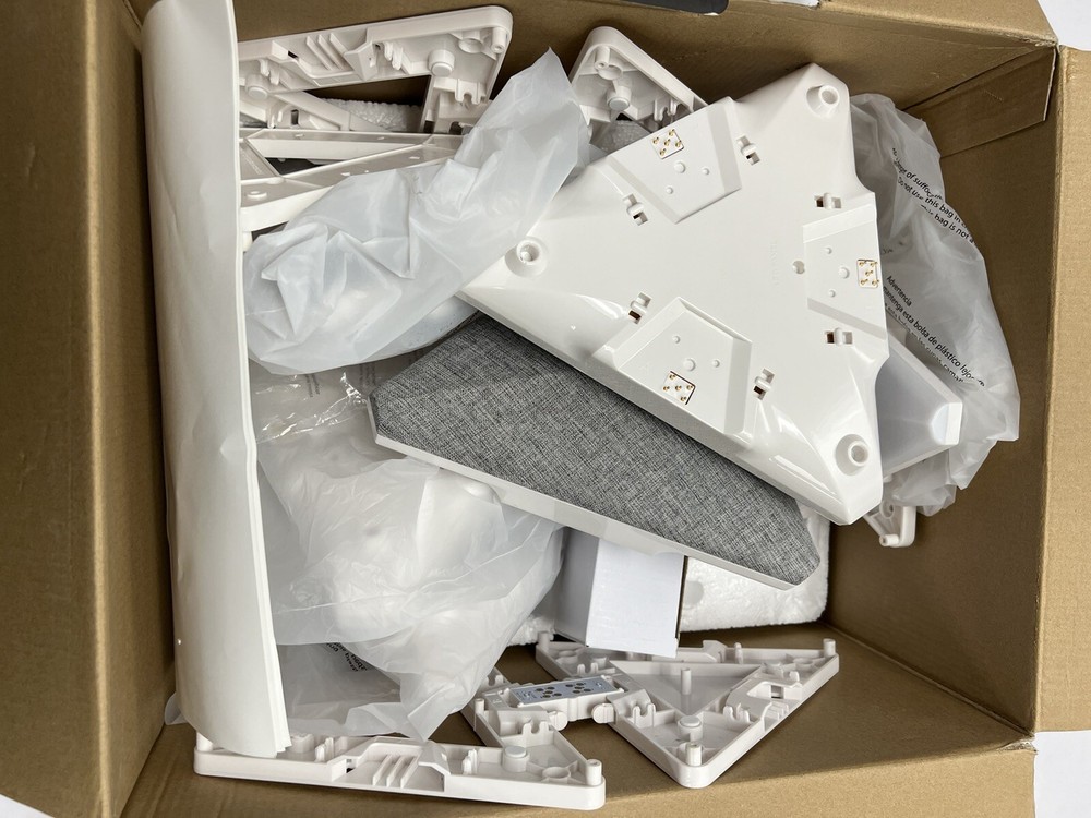 Brookstone Ambient Bluetooth Audio Speaker & LED Wall Panel System W Remote USED