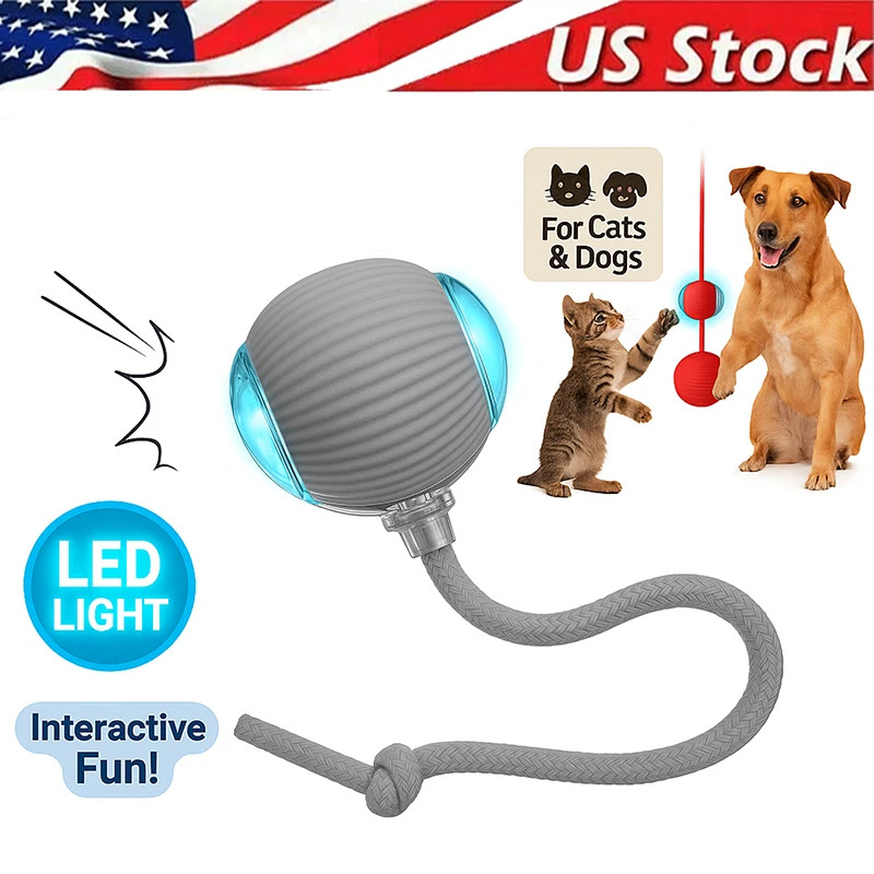 Automatic Rolling Ball for Cats – Rechargeable Smart Interactive Toy, Durable