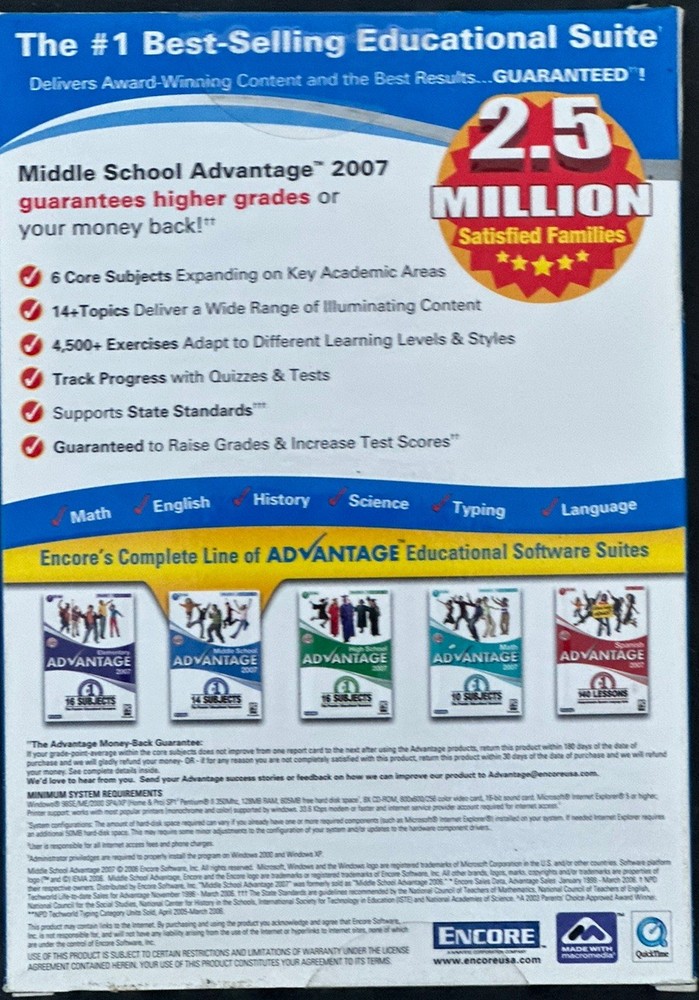 Middle School Advantage 2007 PC