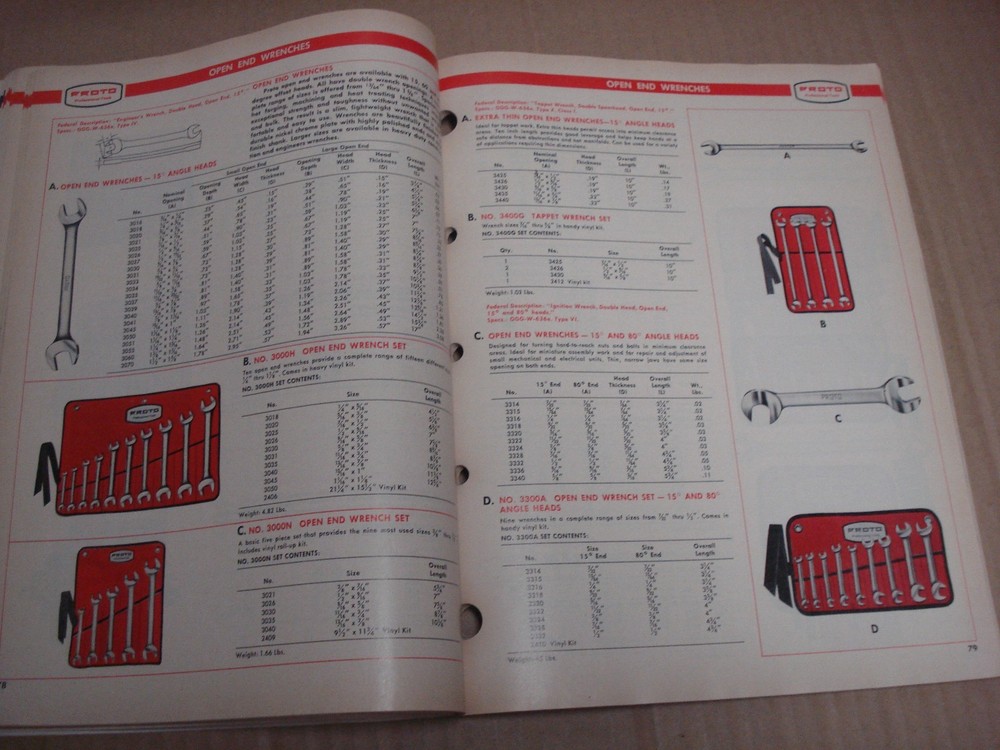 1974 Proto Professional Tools Catalogue
