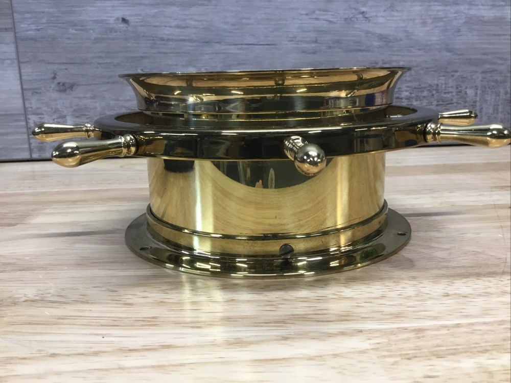 Vintage Seth Thomas Helmsman Ship Wheel Brass Clock** Unknown Working Condition
