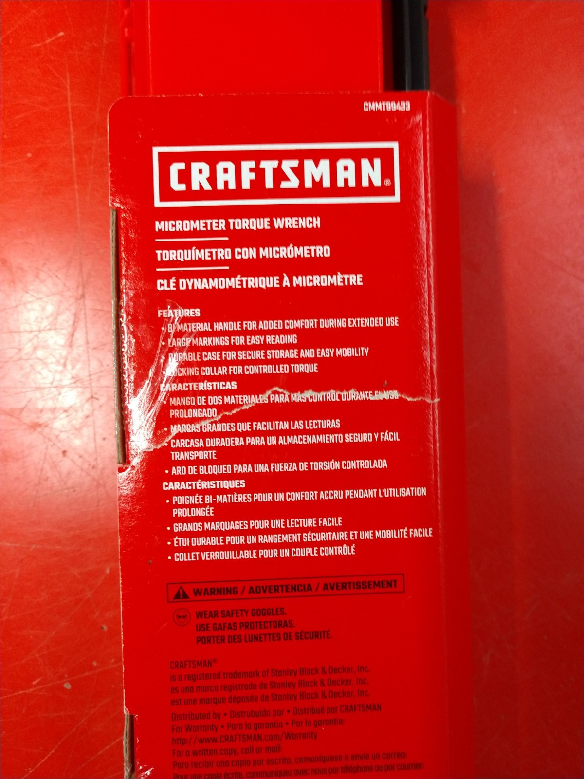 Craftsman CMMT99433 3/8" Inch Micrometer Torque Wrench 20-100 ft-lbs NEW SEALED