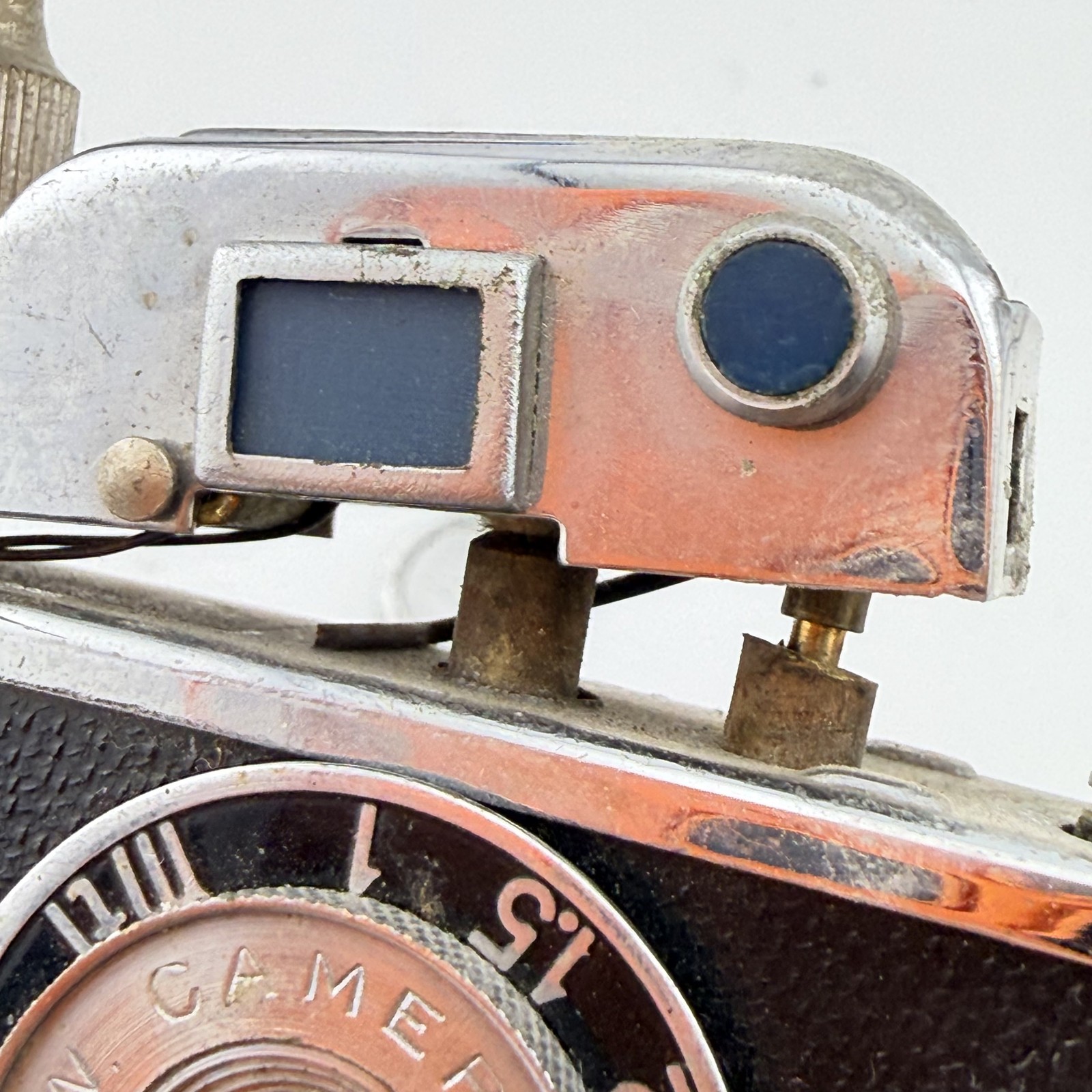 Vintage K.K.W. Camera Lighter Photo-Flash with Tripod & Compass Japan