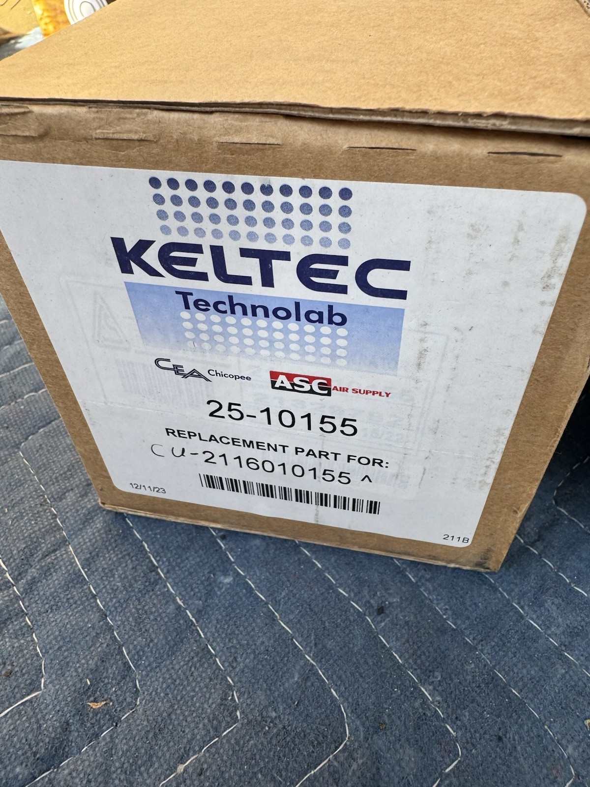 25-10155 Keltec Technolab Air/Oil Separator NEW!