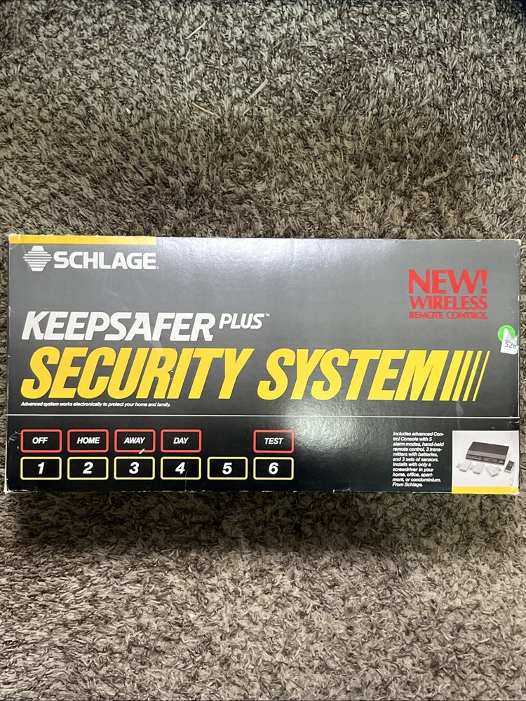 Schlage Keepsafer Plus Security System New Open Box