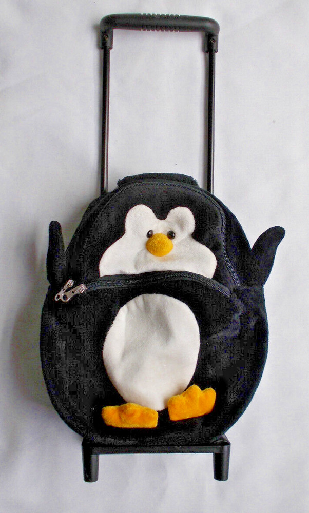 Penguin Plush Roller Backpack