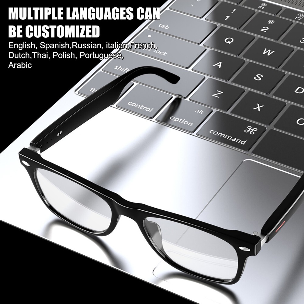Smart Glasses Polarized Sunglass Audio Mic Speakers Bluetooth Call Remote Camera