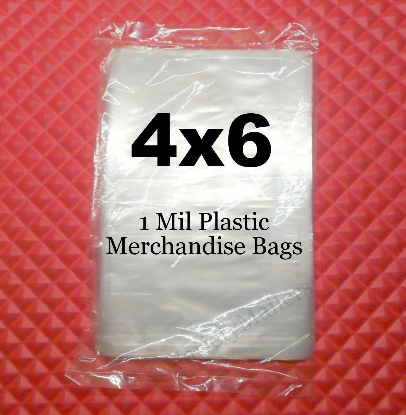 300 Small Merchandise Bag Variety Pack 4x6 5x7 6x8 / 1 Mil Plastic Baggies