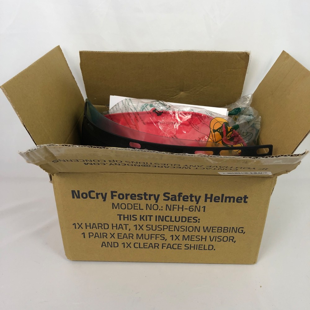 NOCRY FORESTRY SAFETY HELMET 5PIECE New Open Box