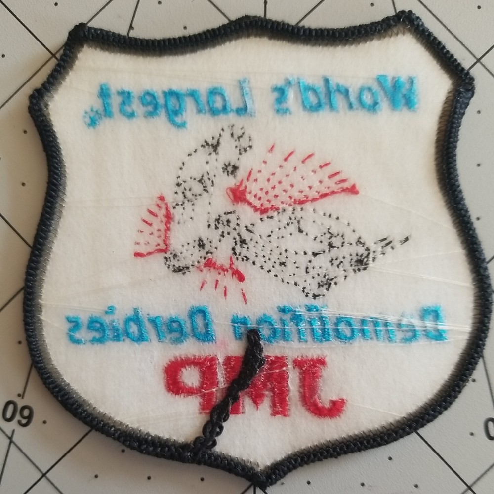 Racing Patch WORLD'S LARGEST DEMOLITION DERBIES JMP Car Derby DB1