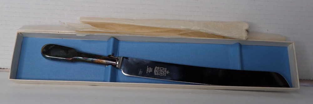 Vintage Bride's Cake Knife with Box