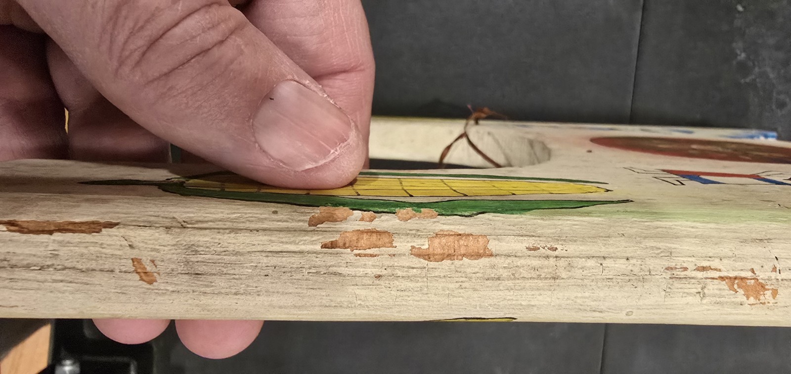 HOPI HEADDRESS TABLITA ORIGINAL PAINT WOOD LEATHER FEATHER SW ART EARLY CARVING