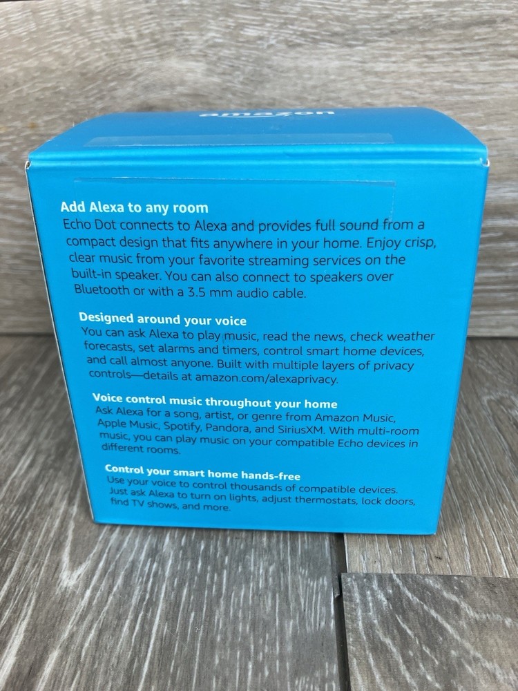 Amazon Echo Dot 2nd Generation Smart Speaker Alexa Black New Open Box