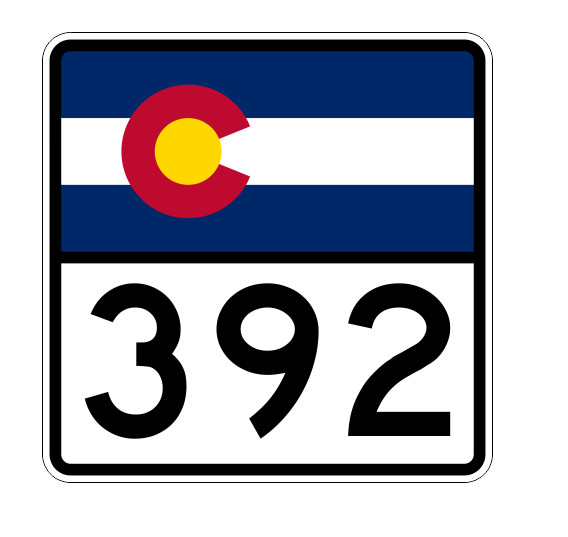 Colorado State Highway 392 Sticker Decal