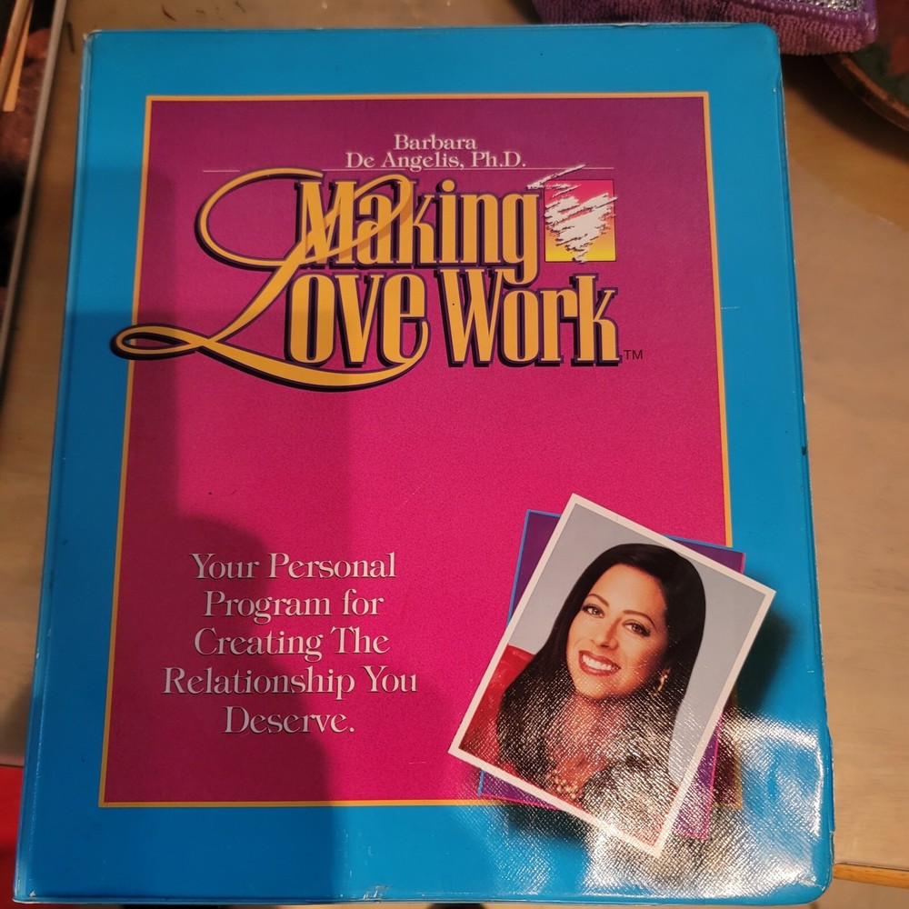 Making Love Work Program Barbara De Angelis 1 VHS Tape, 5 Cassettes, Guide Book
