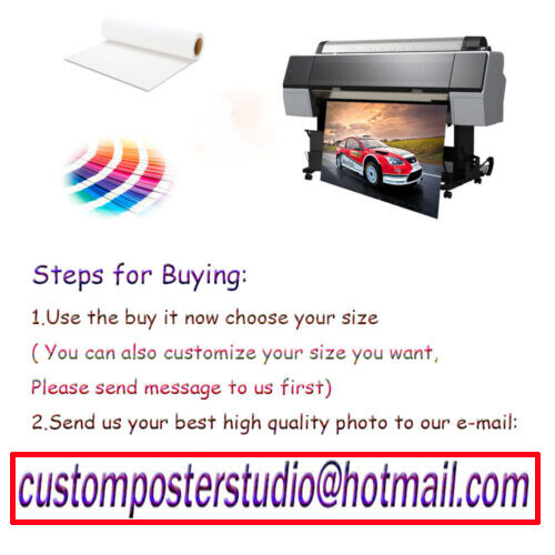 Custom Canvas Scroll Poster Personalized Customize Different Sizes