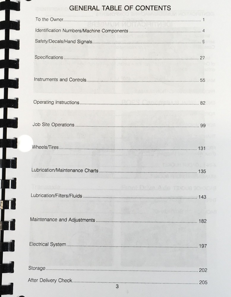 Case 480F LL Loader Backhoe Tractor Landscaper Operators Manual Owners Book