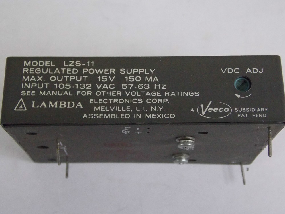 LAMBDA / VEECO LZS-11 REGULATED POWER SUPPLY